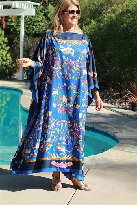 hermes silk kaftan|Silk dress .